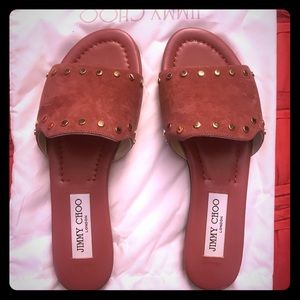 Jimmy Choo Nanda Slides in Vintage Rose | Size 37